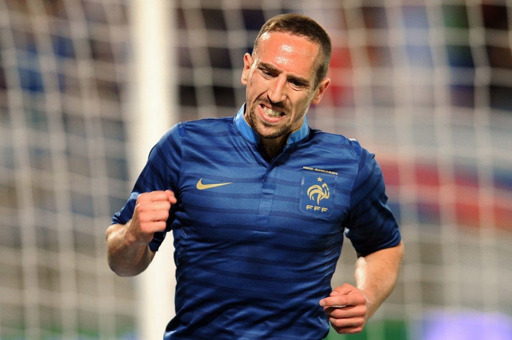 Frank Ribery chegou a tirar foto oficial para a Copa com o elenco francês