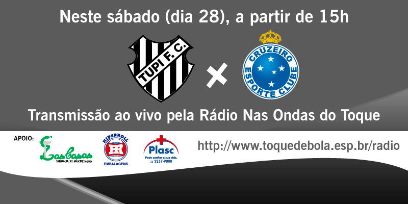 Leia mais sobre o artigo Com transmissão do Toque em sábado especial, Tupi recebe o Cruzeiro às 16h no Mário Helênio